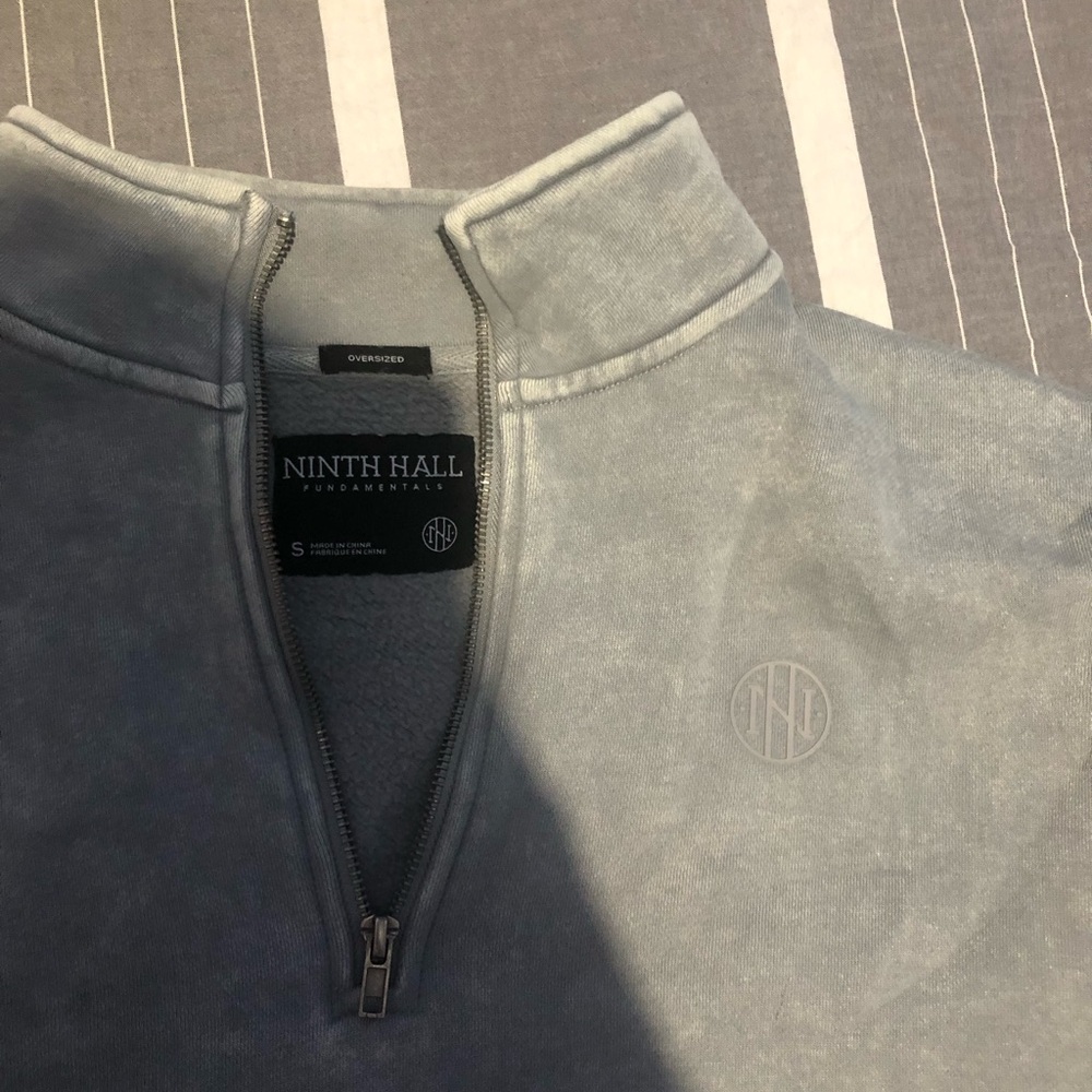 Ninth Hall Gray Quarter-Zip Pullover